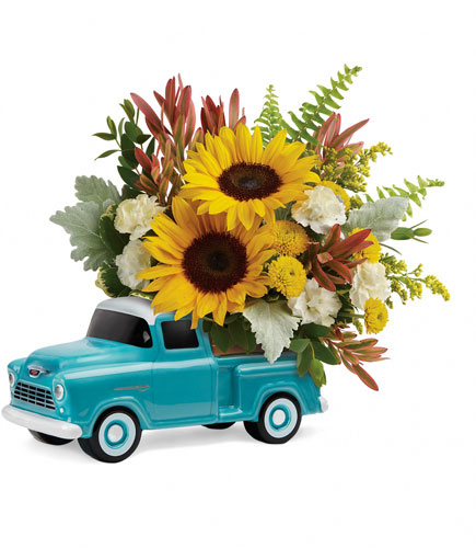 <b>Chevy Pickup Bouquet</b> from Scott's House of Flowers in Lawton, OK